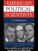 Cover of: American Political Scientists: A Dictionary