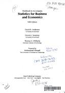 Cover of: Statistics for Business & Economics, Fifth Edition (Workbook)