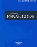 Cover of: California Penal Code 2003 | West
