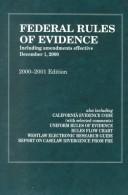 Cover of: Federal Rules of Evidence 2000 - 2001
