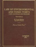 Cover of: Law of Environmental and Toxic Torts: Cases, Materials, and Problems
