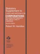 Cover of: Statutory Supplement to Corporations and Limited Partnerships