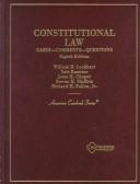 Cover of: 1995 Supplement to Constitutional Law the American Constitution Constitutional Rights and Liberties (Contributions in Political Science) by William B. Lockhart