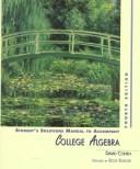 Cover of: Student's Solutions Manual to Accompany College Algebra