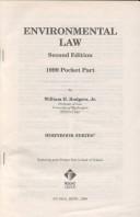 Cover of: Environmental Law: 1999 Pocket Part