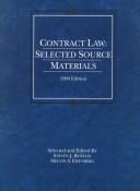 Cover of: Contract Law: Selected Source Materials: 1999