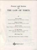 Cover of: Prosser and Keeton on the law of torts by W. Page Keeton ... [et al.] ; W. Page Keeton, general editor.