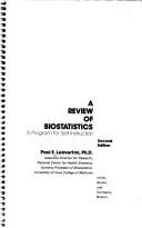 Cover of: A Review of Biostatistics by Paul E. Leaverton