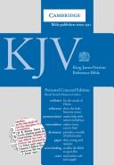 Cover of: KJV Personal Concord Reference Gray Imitation KJ462XR (Bible Kjv Red Letter Edition) | 