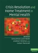 Cover of: Crisis Resolution and Home Treatment in Mental Health