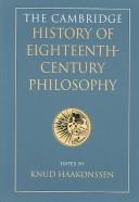 Cover of: The Cambridge History of Eighteenth-Century Philosophy: Volume 2