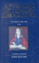 Cover of: Australian dictionary of biography. by Hilary Kent