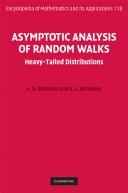 Asymptotic analysis of random walks