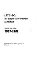 Cover of: Let's Go Britain 1981-82 by Harvard Student Agencies