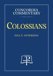 Cover of: Colossians by Paul E. Deterding