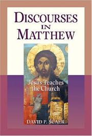 Cover of: Discourses in Matthew: Jesus Teaches the Church