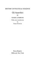 Cover of: Gli Anarchi (History of Political Violence)