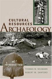 Cover of: Cultural resources archaeology: an introduction