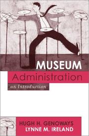 Cover of: Museum administration: an introduction