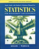 Cover of: Statistics for Managment and Economics