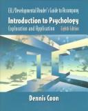 Cover of: Esl/Developmental Reader's Guide to Accompany Introduction to Psychology by Dennis Coon