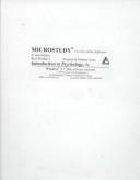 Cover of: Microstudy to Accompany Rod Plotnik's Introduction to Psychologychology, 5E: Version 3.2 Bywindows 3.5" Disk : Version 3.2