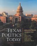 Cover of: Texas Politics Today With Infotrac