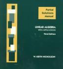 Cover of: Linear Algebra With Applications by W. Keith Nicholson