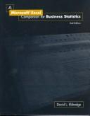 Cover of: A Microsoft« Excel Companion for Business Statistics with CD-ROM
