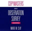 Cover of: Copymasters For The Observation Survey