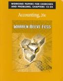 Cover of: Accounting Working Papers Chapters 12-24
