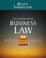 Cover of: Business law and the legal environment