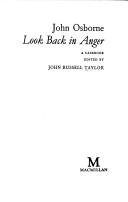Cover of: Osborne's "Look Back in Anger" by Taylor, John Russell.