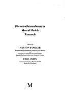 Cover of: Phenolsulfotransferase in Mental Health Research