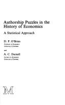 Authorship Puzzles in the History of Economics by Denis Patrick O'Brien