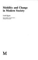 Cover of: Mobility and Change in Modern Society