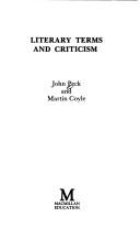 Cover of: Literary terms and criticism: a student's guide