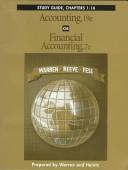Cover of: Accounting, 19E or Financial Accounting, 7E: Study Guide, Chapters 1-16
