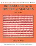 Cover of: TI-83 Manual for Introduction to the Practice of Statistics