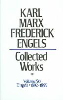Cover of: Karl Marx, Frederick Engels: Collected Works: Engels 1892-95 (Karl Marx, Frederick Engels: Collected Works)