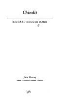 Chindit by Richard Rhodes James