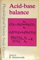 Cover of: Acid-Base Balance (Physiological Society Study Guides No. 1)