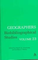 Cover of: Geographers: Biobibliographical Studies