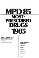 Cover of: Mpd 85: Most-Prescribed Drugs, 1985