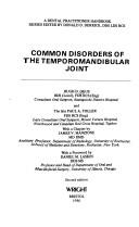 Cover of: Common Disorders of the Temporomandibular Joint (Dental Practitioner Handbook)