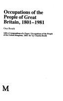 Cover of: Occupations of the People of Great Britain, 1801-1981 by Routh, Guy., Charles Booth