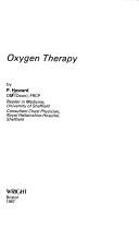 Cover of: Oxygen Therapy by P. Howard