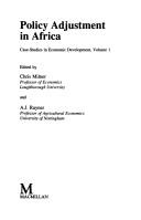 Cover of: Policy Adjustment in Africa (Case-studies in Economic Development)