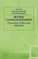 Cover of: Beyond Communitarianism by Jack Demaine, Harold Entwistle