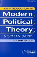 Cover of: An Introduction to Modern Political Theory by Norman P. Barry
